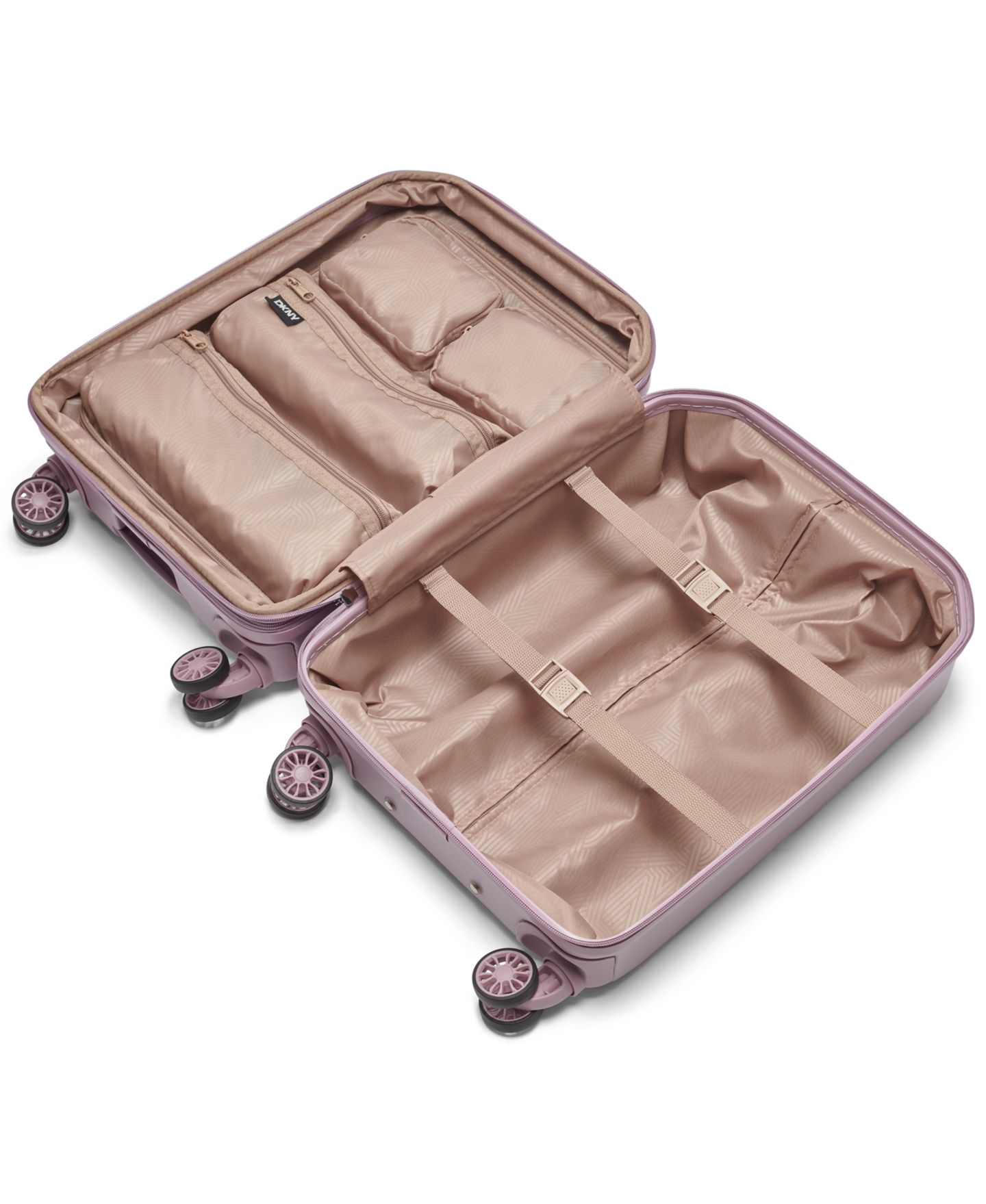 Чемодан DKNY Clean Cut Small Carry-on Spinner, цвет: Лавандовый — фото 10