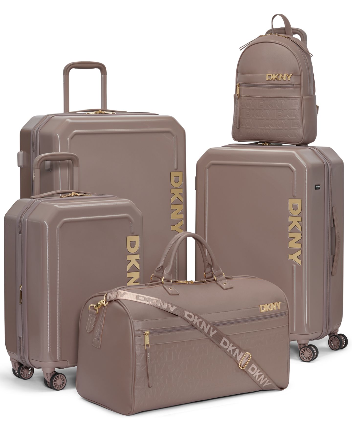Чемоданы DKNY Clean Cut Luggage Collection, цвет: Пепельный — фото 7