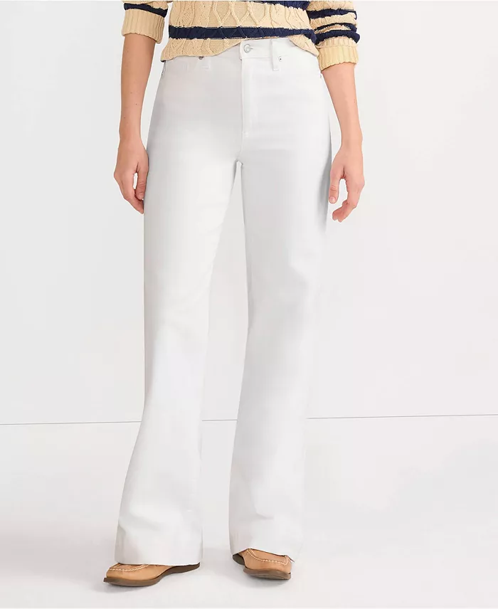 Petite High Rise Wide Leg Denim Jeans