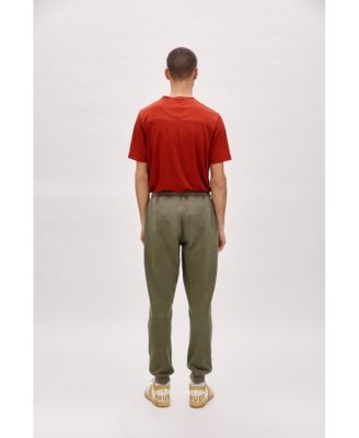 Men's Cotton Acid-Washed Track Sweatpants
