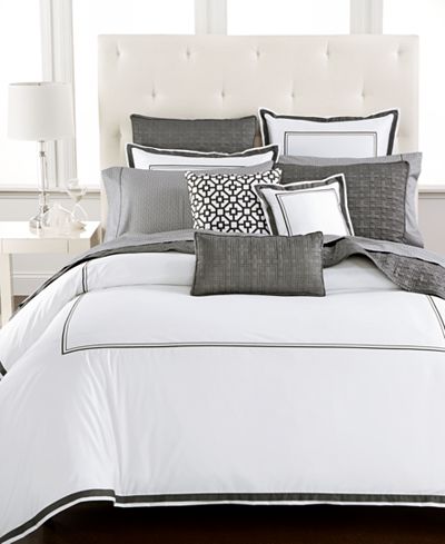 Hotel Collection Embroidered Frame Duvet Covers, Created for Macy&#39;s - Bedding Collections - Bed ...