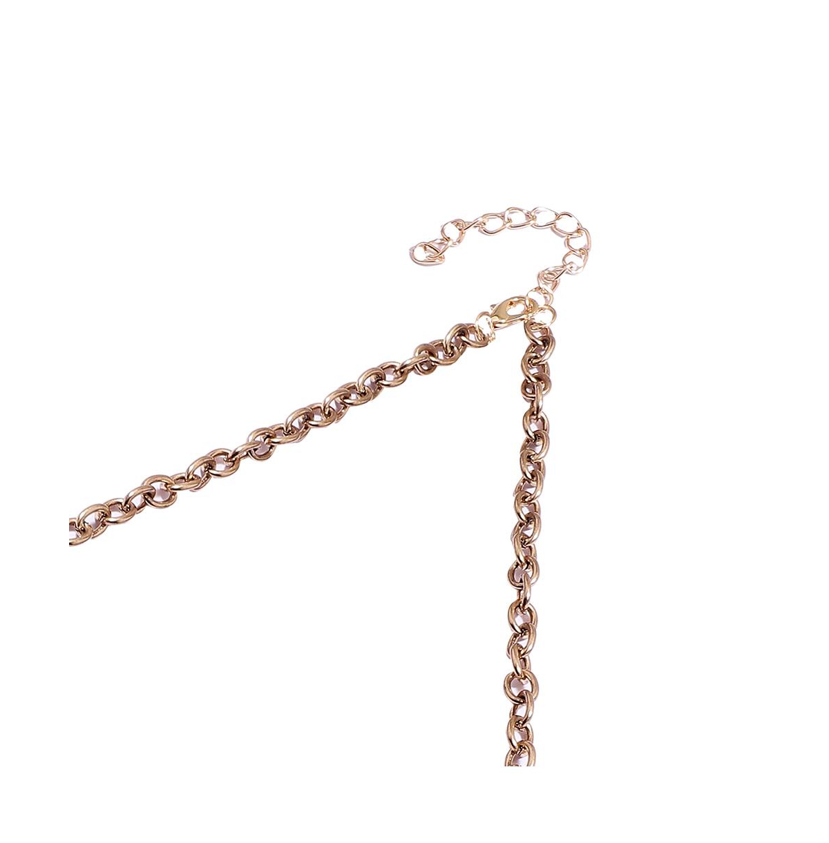 Sohi Party Statement Necklace In Gold