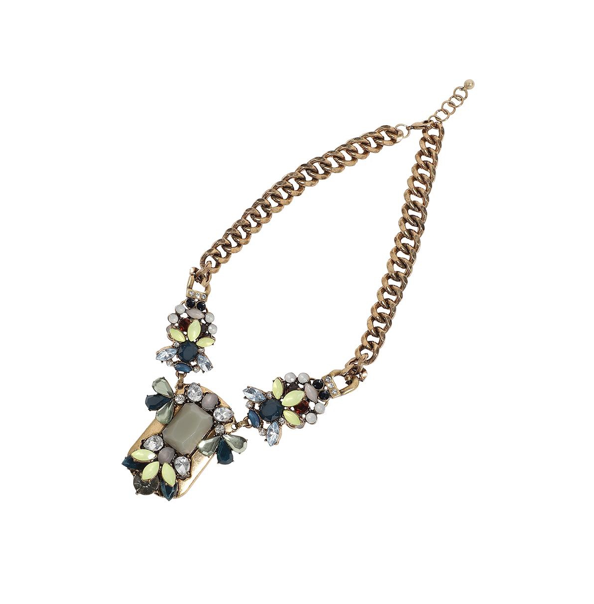 Party Stone Statement Necklace - Gold