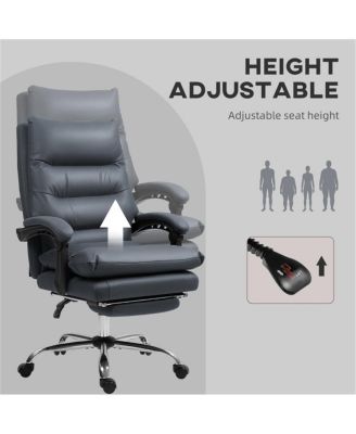 Massage Office Chair with Lumbar Support and Reclining Function
