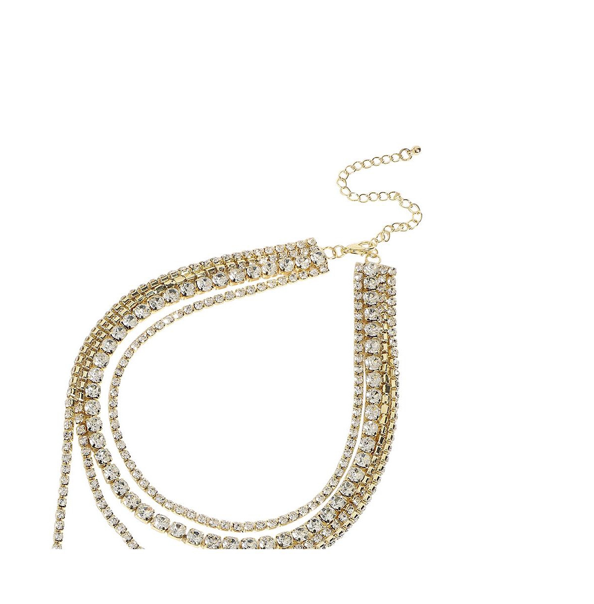 Sohi Equilibrium Jewel Necklace In Silver