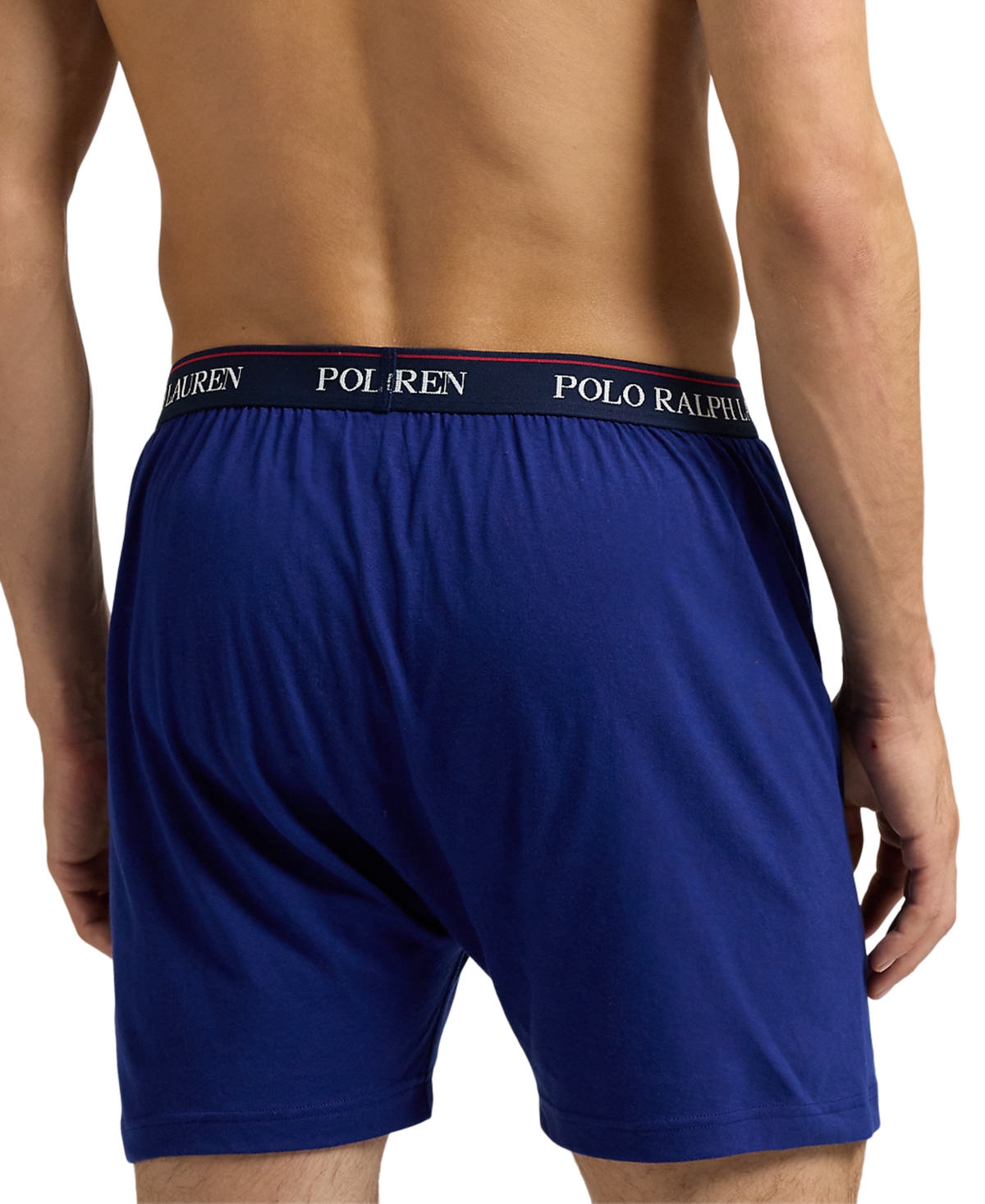 Polo Ralph Lauren Men's 3-pk. Cotton Classic Knit Boxers In Fall Royal,begonia Red,harbor Island Blu