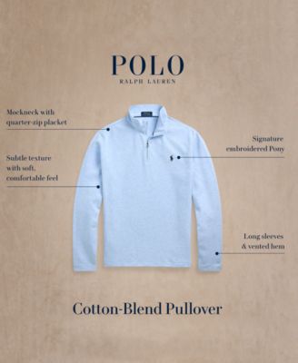 Men's Cotton-Blend Jacquard Pullover Sweatshirt