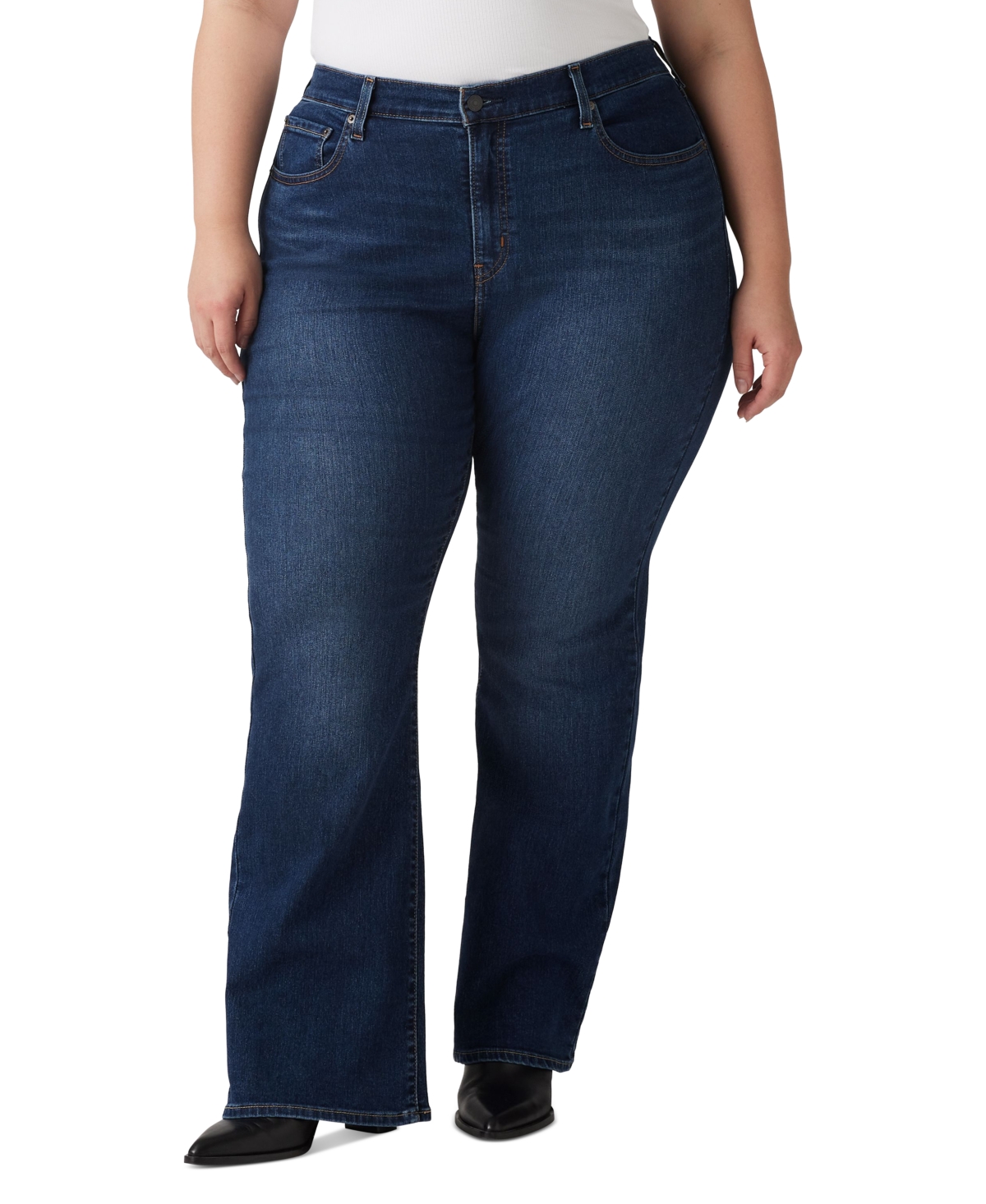 Levi's Trendy Plus Size 725 High-rise Bootcut Jeans In Eternal Indigo Drk Tnt