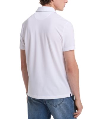 Men's Sleek Regular-Fit 1/4-Zip Piqu&eacute; Polo Shirt