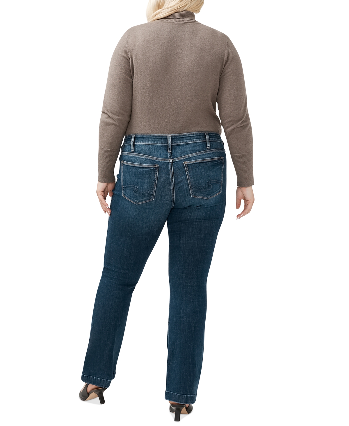 Shop Silver Jeans Co. Plus Size Suki Bootcut Denim Jeans In Indigo