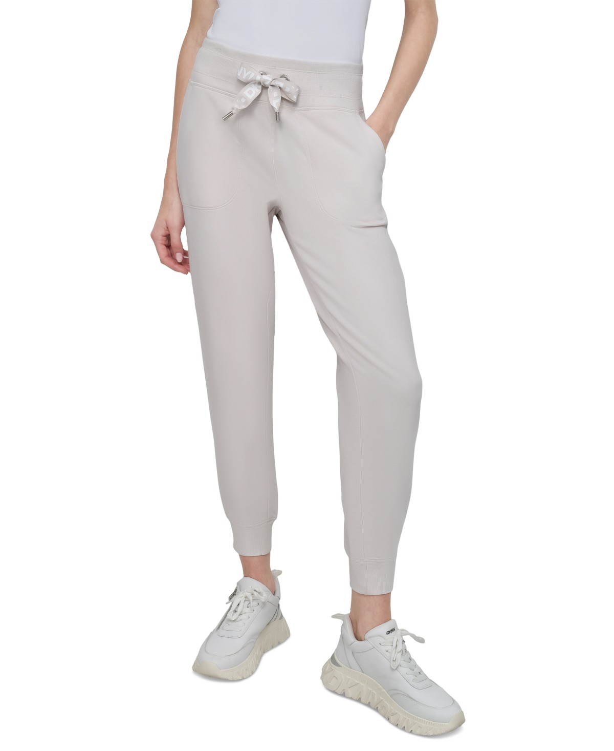 Женские DKNY Sport Women's Logo-Drawstring High-Rise Joggers — фото 1