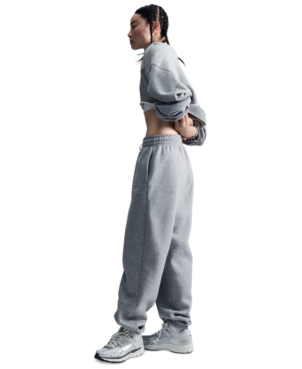 Nike Sportswear Women's Phoenix Fleece High-rise Oversized Sweatpants In Gray