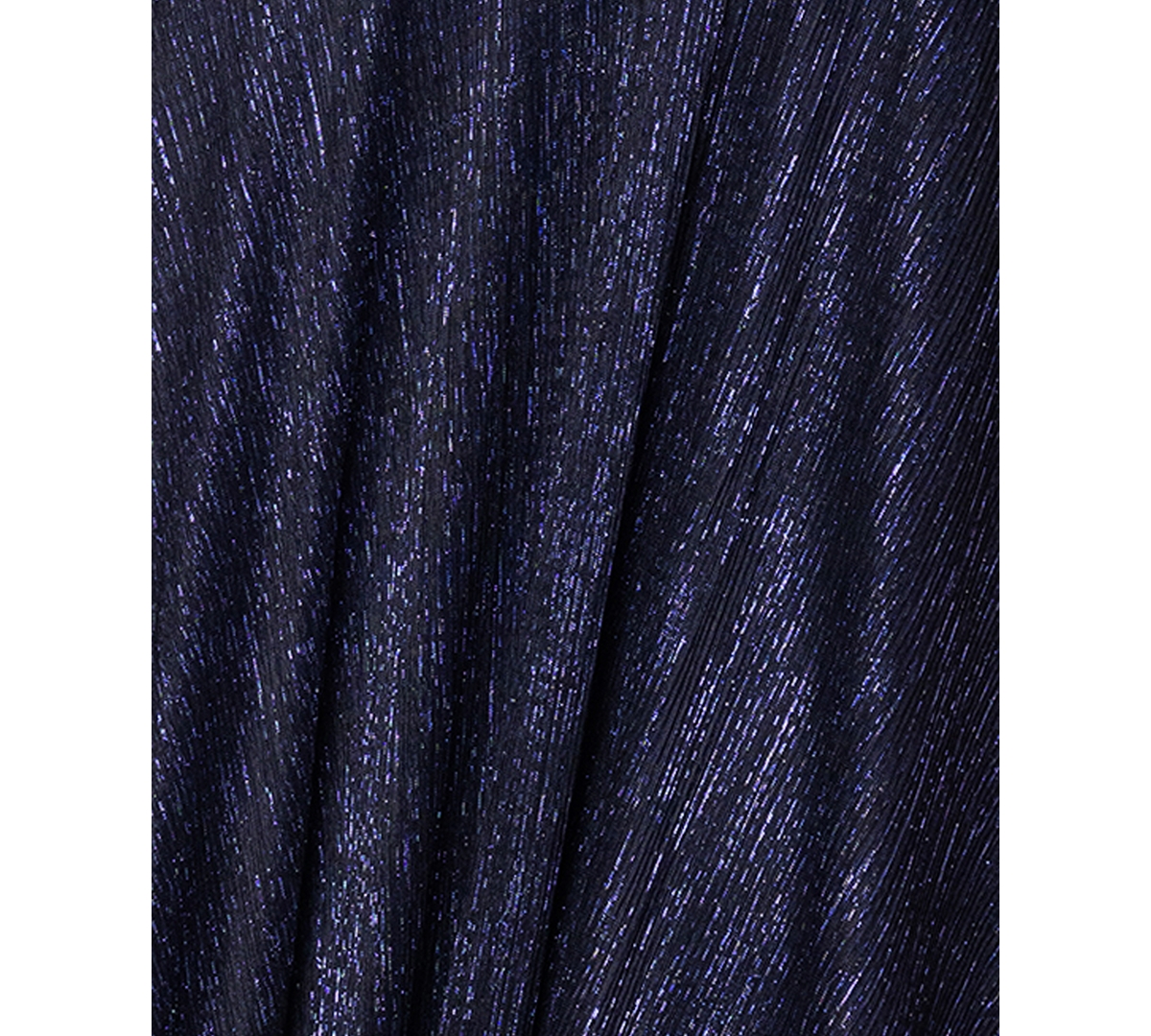 Betsy & Adam Women's Metallic Crinkled Gown In Navy,royal