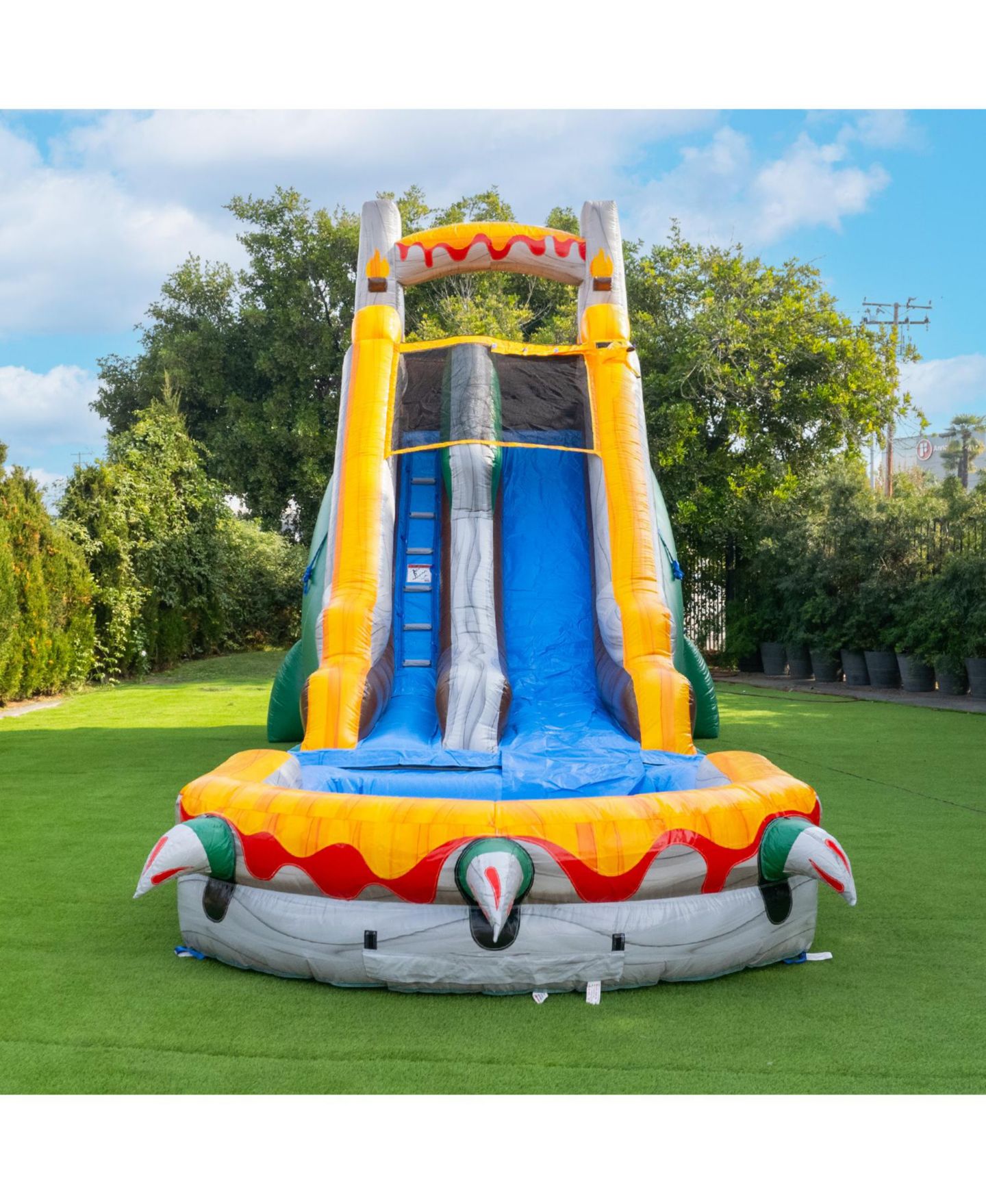 Детская игрушка HERO Kiddo T-Rex 18' Water Slide with Detachable Pool & Air Blower — фото 2