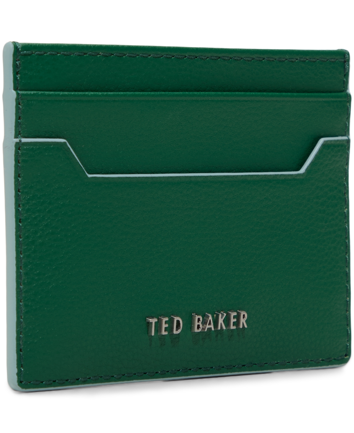 Shop Ted Baker Pebble Bright Green Leather Wallet