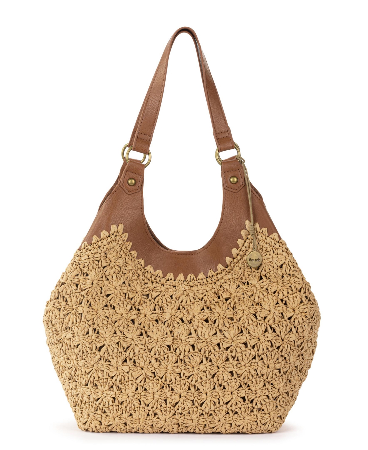 The Sak Roma Straw Small Shopper Tote Bag In Natural Primrose Straw