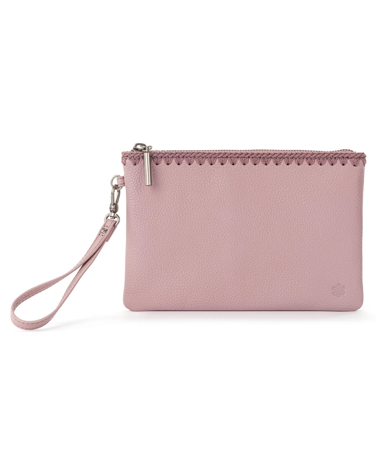The Sak Vita Leather Zipper Wallet In Rosewood