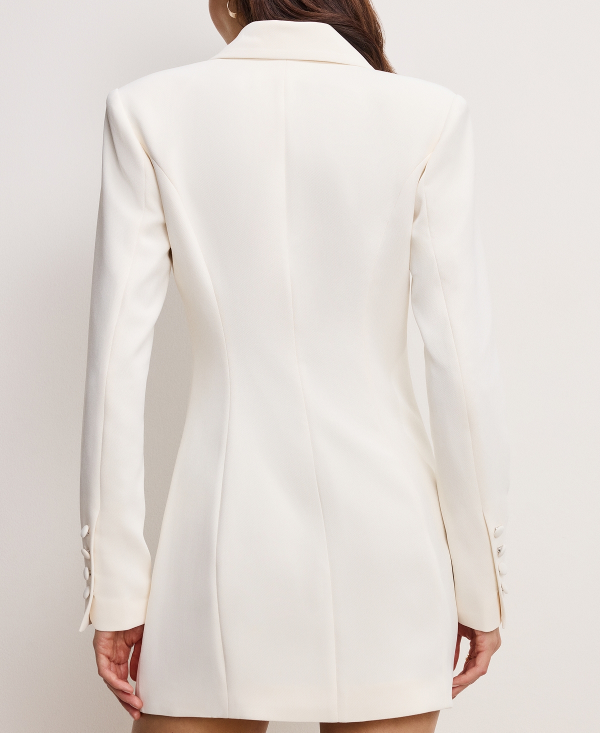GOOD AMERICAN WOMEN'S LUXE SUITING EXEC BLAZER DRESS 