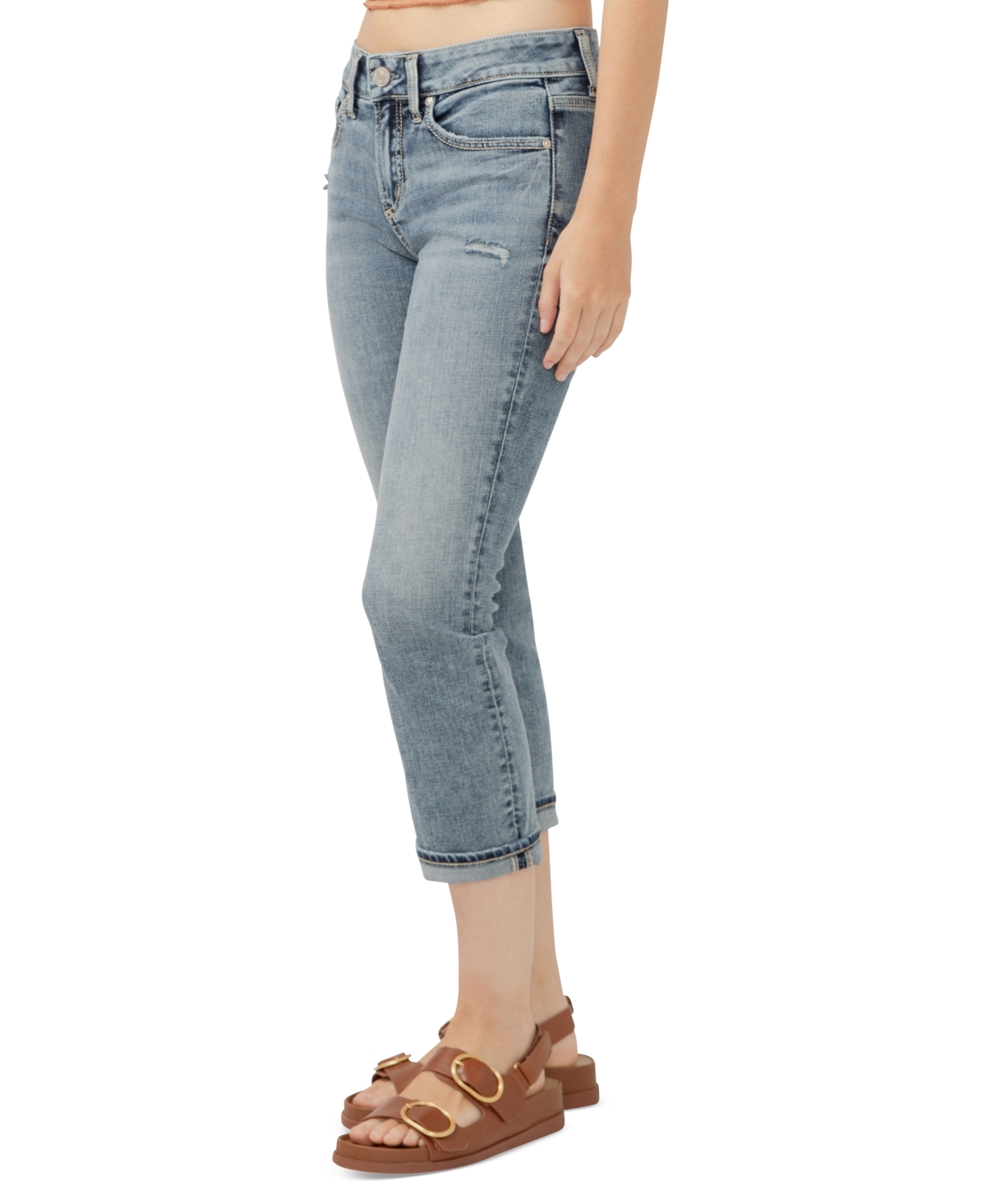 Shop Silver Jeans Co. Women's Suki Mid-rise Capri Jeans In Indigo