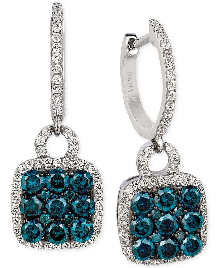 Le vian blue diamond earrings clearance