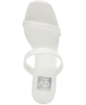 Women's Yorke Two-Band Square-Toe High-Heel Dress Sandals