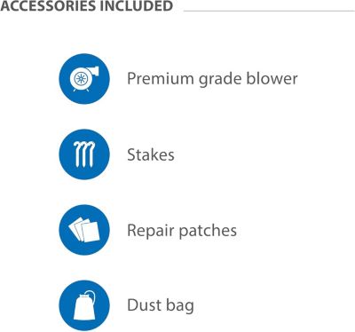 19  Tall Surf Beach Inflatable Single Lane Water Slide with Detachable Pool, Commercial Grade, Tall Seating Height, PVC Vinyl, Outdoor Backyard, Summer Fun, Blow Up, Water Park, (Blower Included)