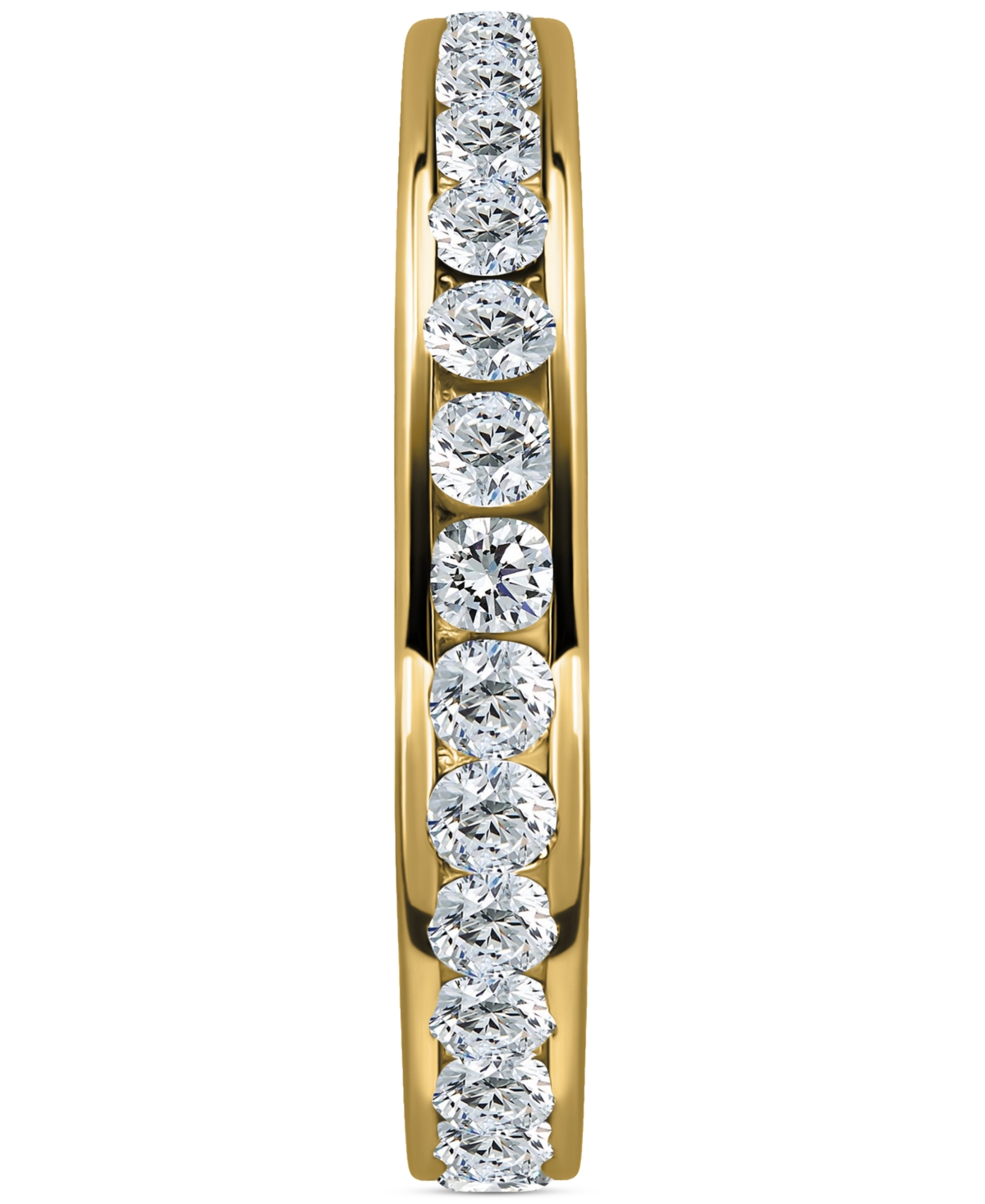 Giani Bernini Cubic Zirconia Channel-set Eternity Ring (1-1/2 Ct. T.w.) In 18k Gold Over Sterling Silver, Exclusiv In Gold