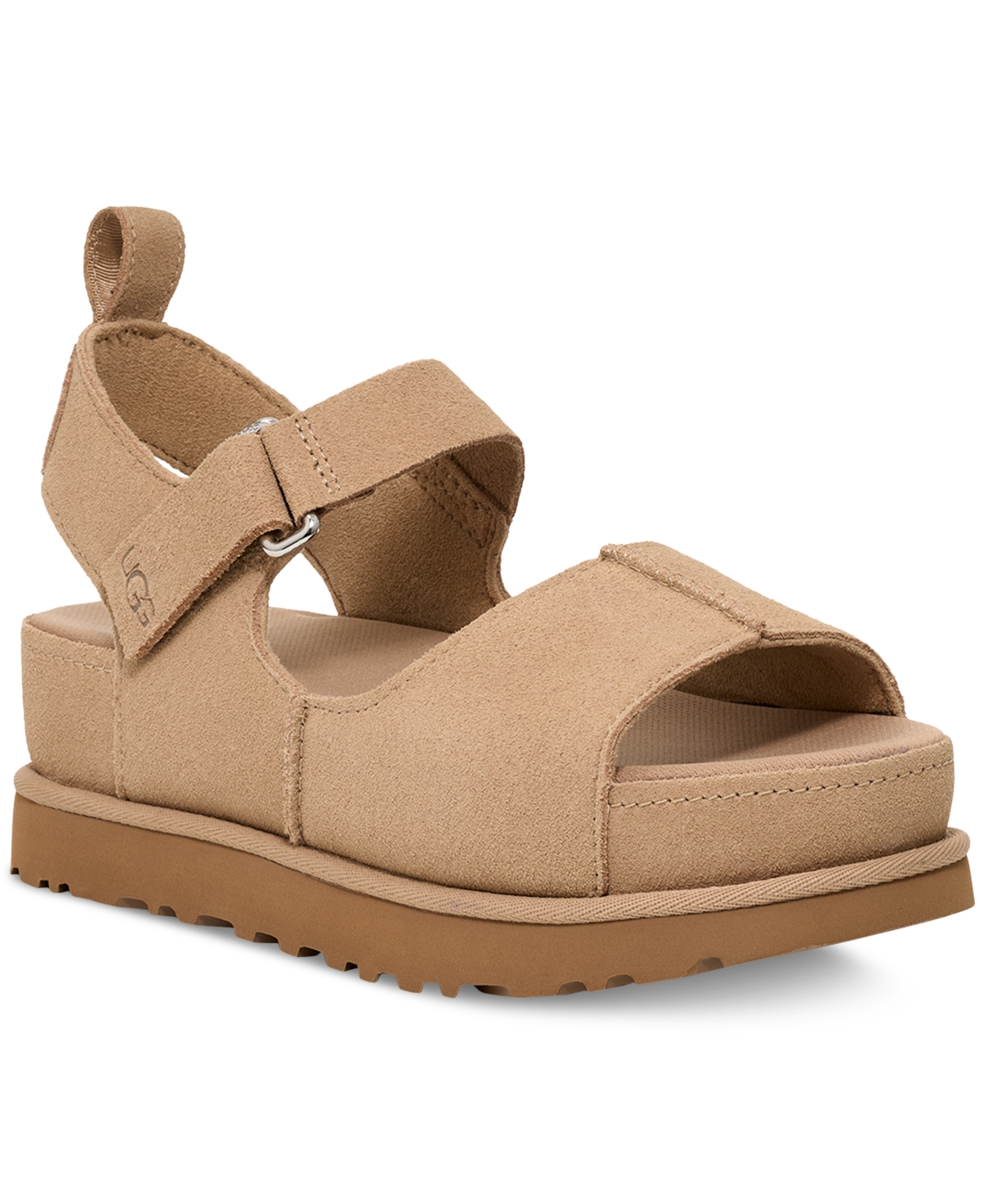 Ugg Goldenstar Hi Suede Sandals Chestnut In Neutral