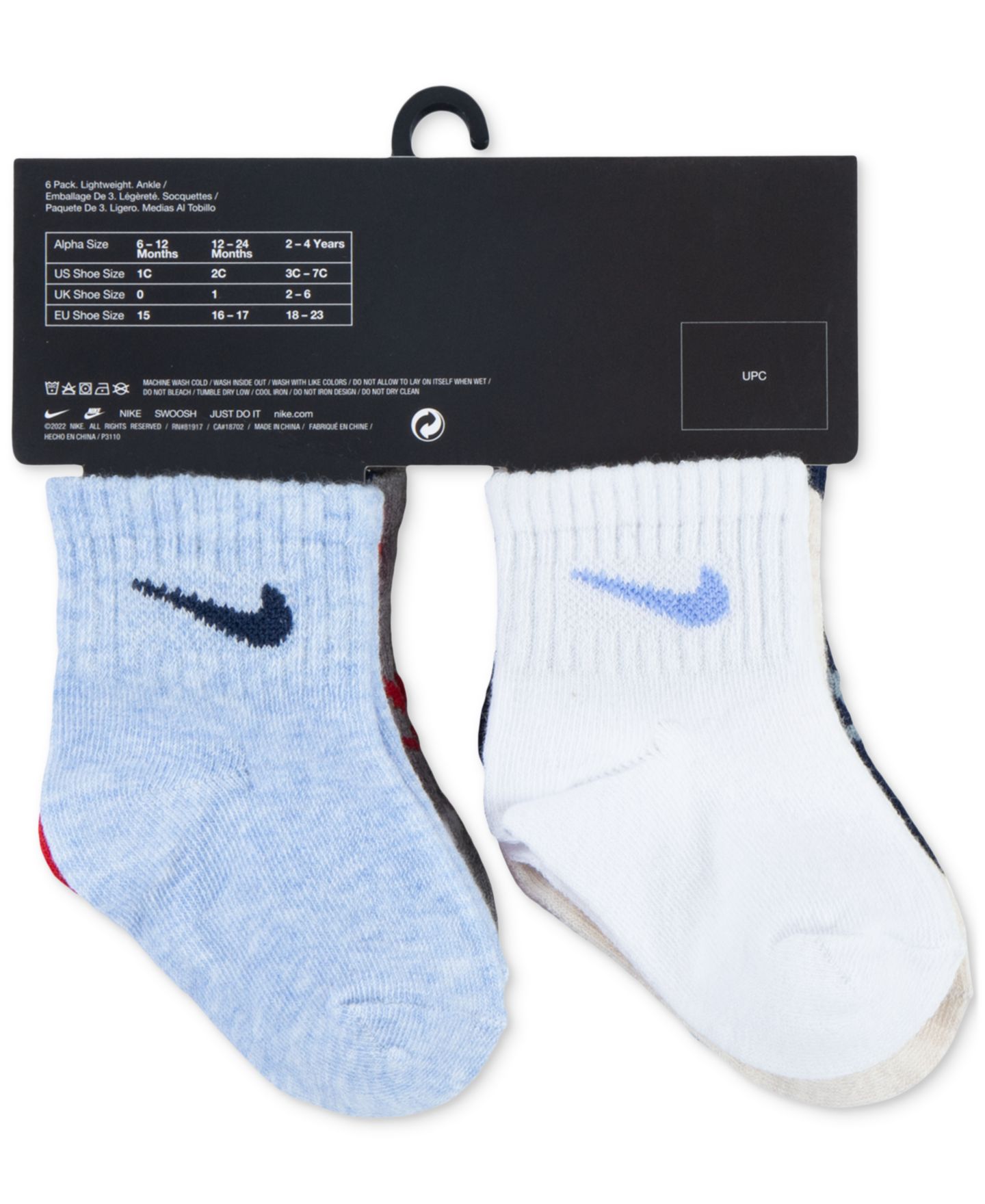Носки Swooshfetti, низкие — Nike, цвет: Тёмный серый — фото 4