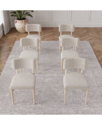 Lunare 6-Pc. Curved Chair Set