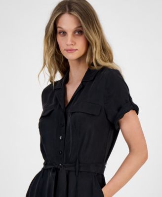 Women's Nalini Button-Front Belted Jumpsuit