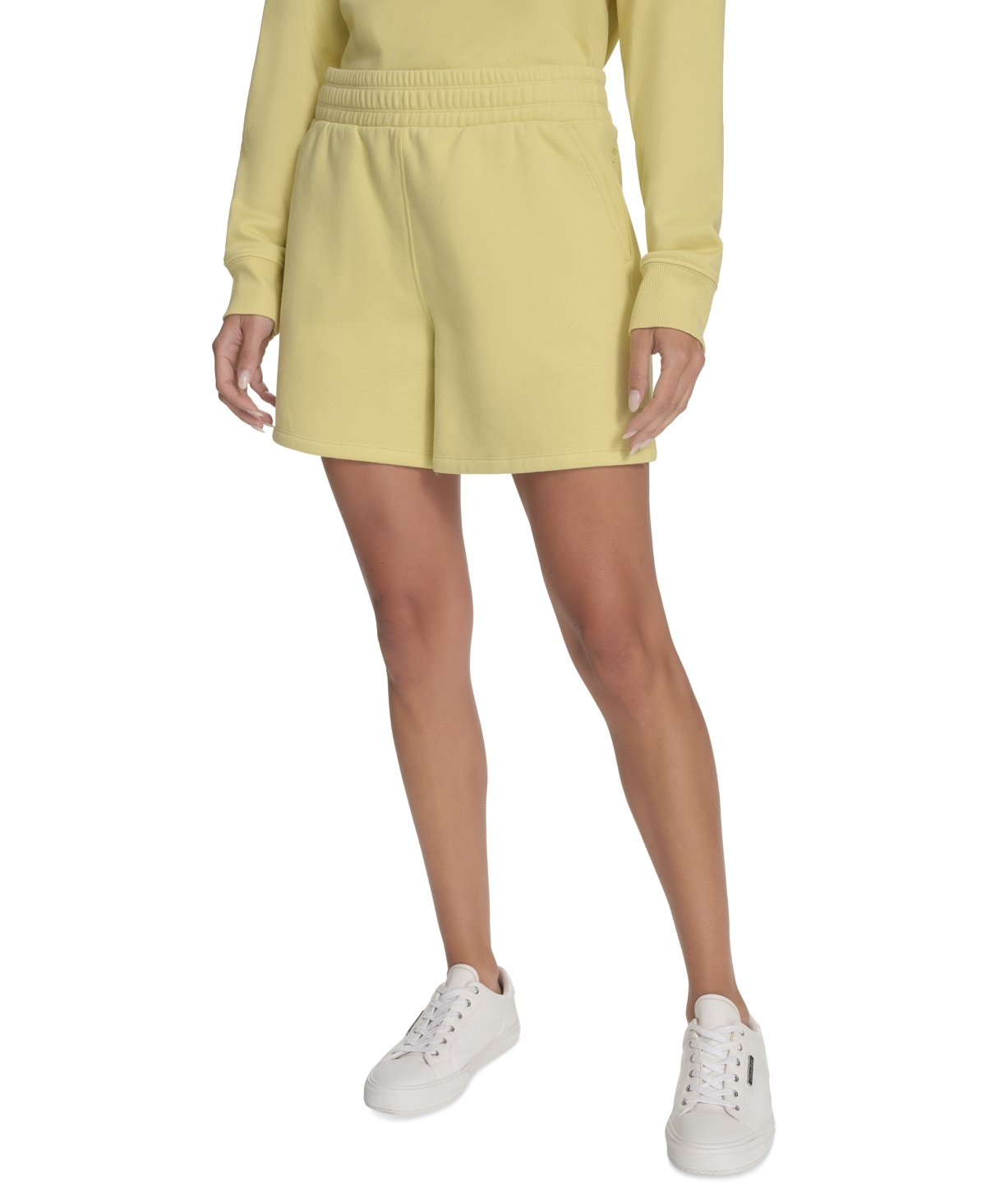 売れ筋商品|||カルバンクライン カットソー トップス レディース Women's French Terry Collared Half-Zip Pullover Top Muted Lime Calvin Klein Women's French Terry Collared Half-Zip Pullover