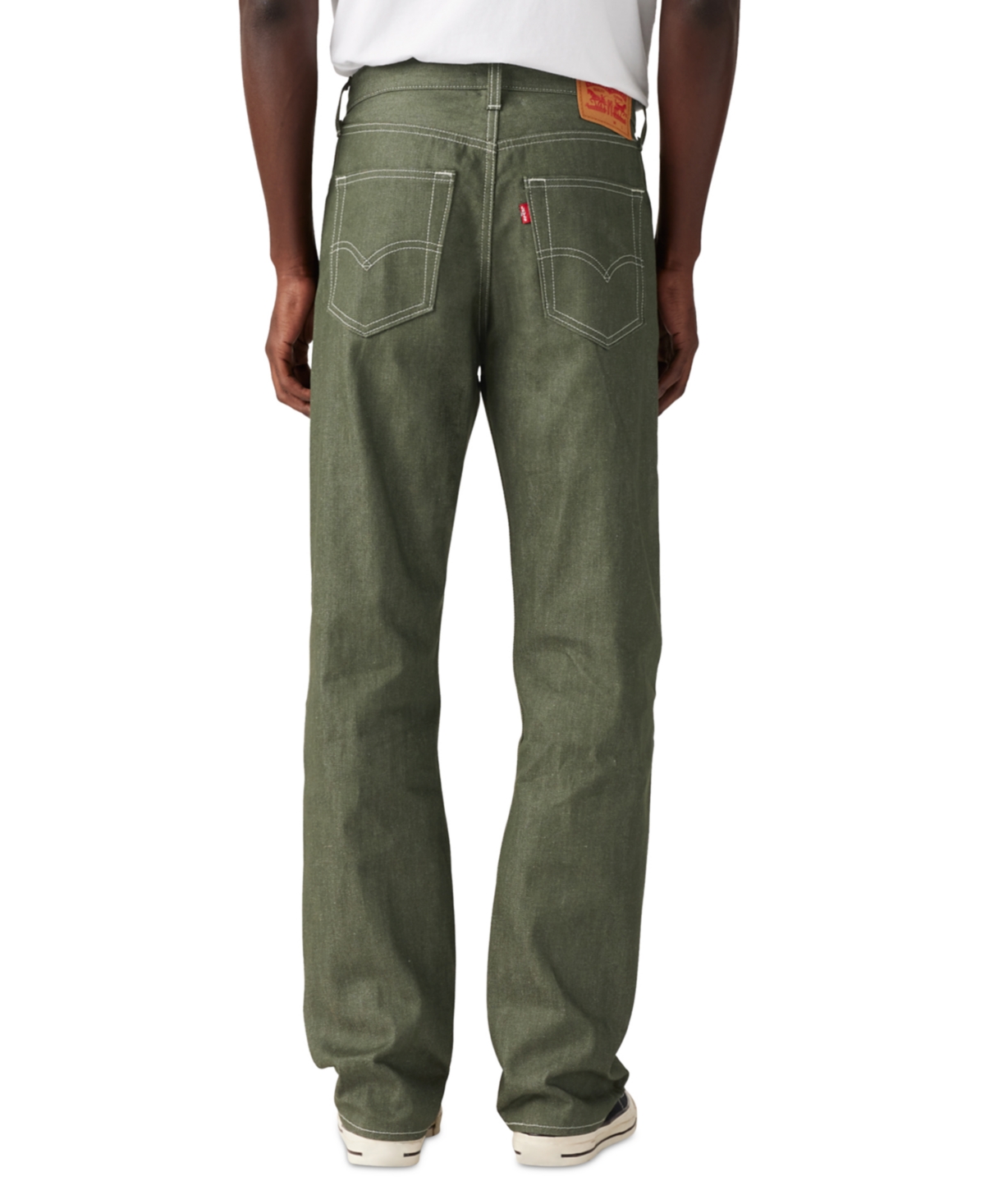 Levi's Men's 501 Original Shrink-to-fit Non-stretch Jeans In Green Stf