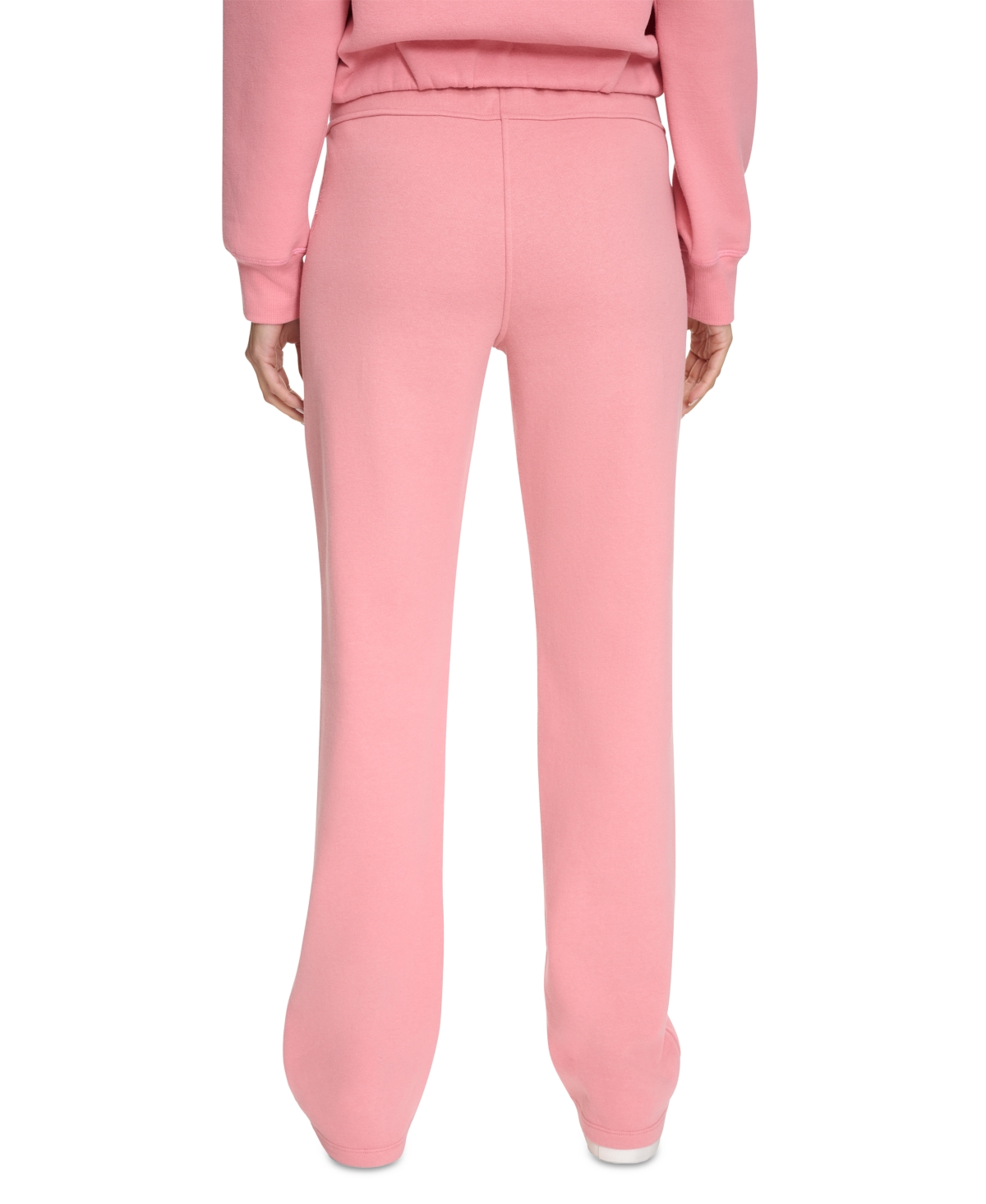 Shop Calvin Klein Women's Fleece High-waist Angled-pocket Sweatpants In Brandied Apricot