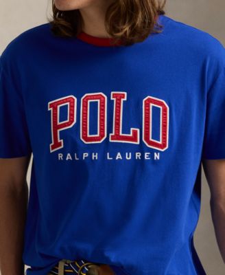 Tシャツ・カットソー RALPH LAUREN Classic Fit Letterman-Logo T-Shirt Polo Ralph Lauren Classic Fit Letterman-Logo Short Sleeve T