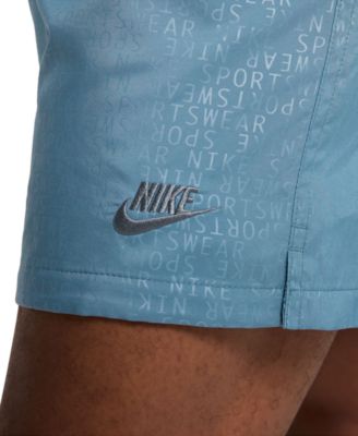 Club Men's Woven Flow Logo Print Drawstring Shorts