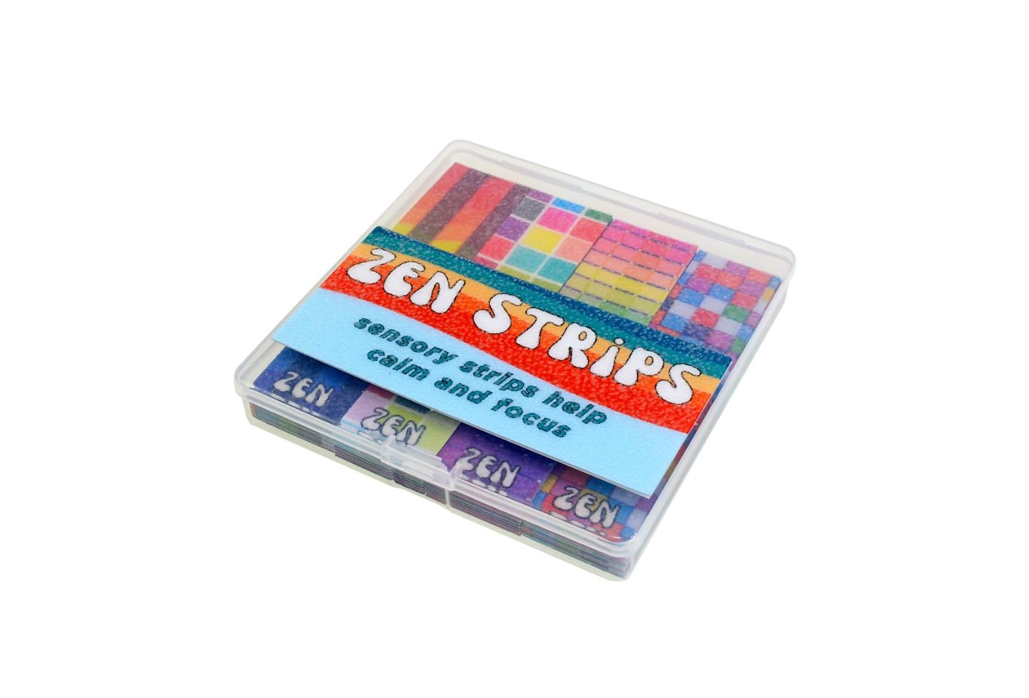Детские игрушки Zen Strips Sand Brights Textured-Fidget Strips, 40-Piece, Ages 5-10 — фото 1