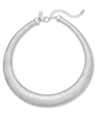 Gold-Tone Omega Chain Collar Necklace, 17" + 3" extender