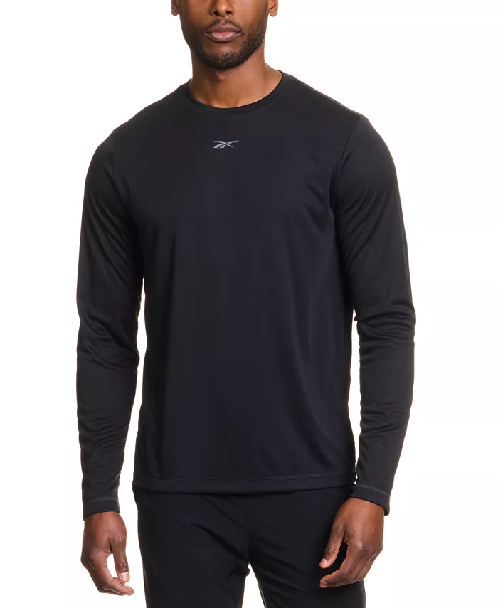 Men's Tech Long Sleeve Crewneck Logo T-Shirt - thumbnail 7