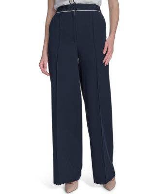 Tommy Hilfiger - Women's Tipped High-Rise Bootcut Pants