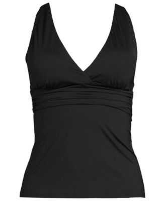 Women's DD-Cup V-Neck Plunge X Back Tankini Top