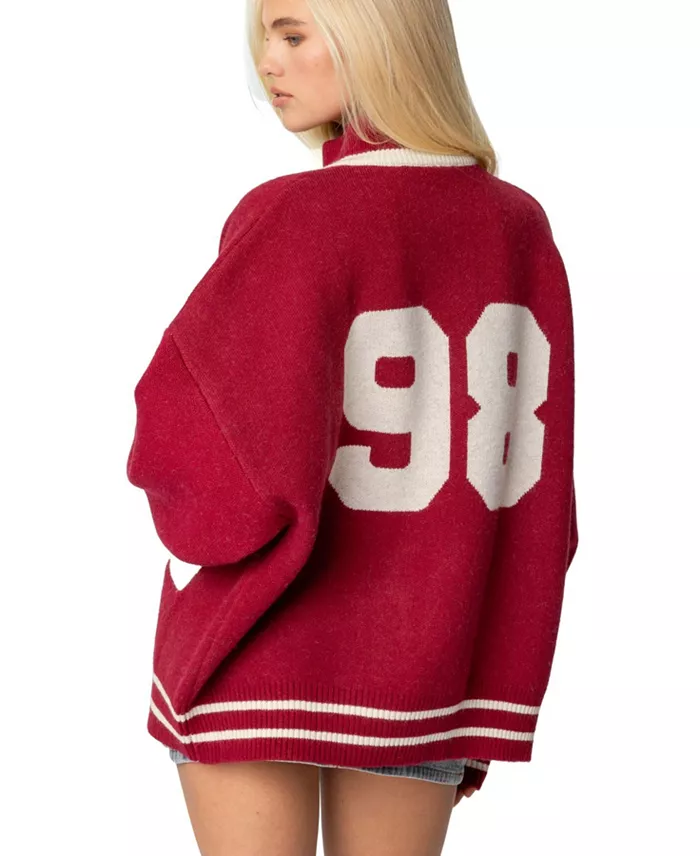 Women's 98 Varsity Zip Up Sweater - thumbnail 4