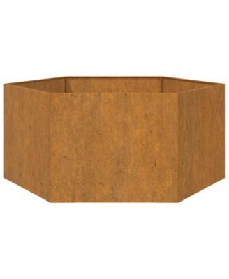 Planter Rusty Corten Steel Large Decorative Inlays Planter
