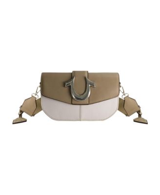 Licensed Denim Saddle Bag with Oversized Horseshoe Logo