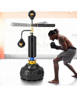 Boxing Speed Trainer Freestanding Fillable 360° Spinning Bar Adjustable Height