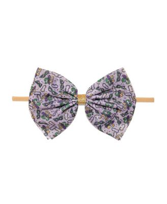Baby Girl's Mardi Gras Tulle Bow Baby Headband