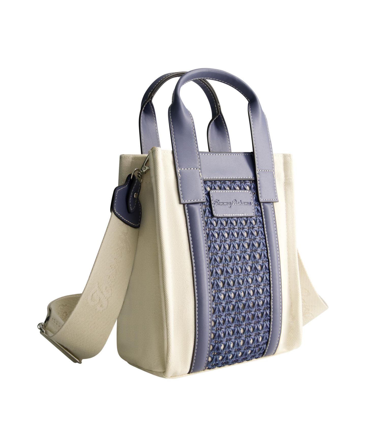 Женская сумка Tommy Bahama Woven North-South Tote, цвет: Синий — фото 2