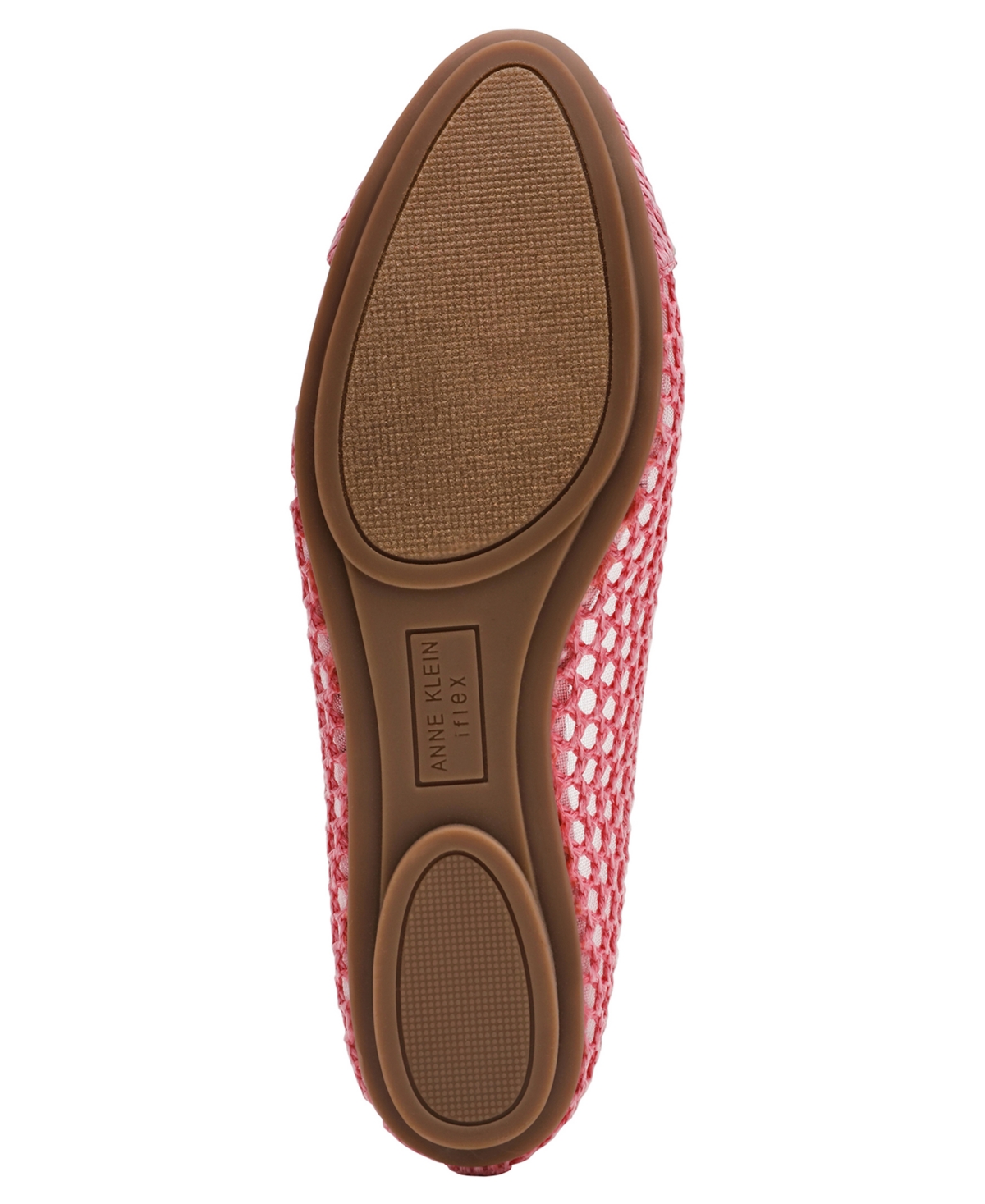 Anne Klein Luci Cap Toe Ballet Flat In Pink Raffia