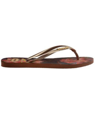 Havainans Women's Slim Animal Floral Fusion Round Toe Sandals