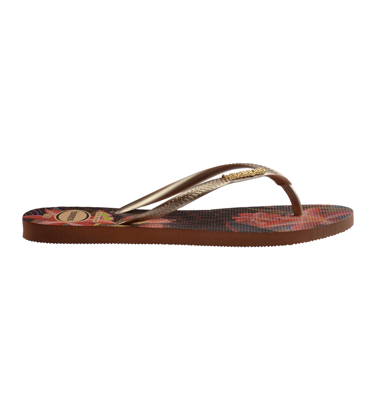HAVAIANAS HAVAINANS WOMEN'S SLIM ANIMAL FLORAL FUSION ROUND TOE SANDALS 